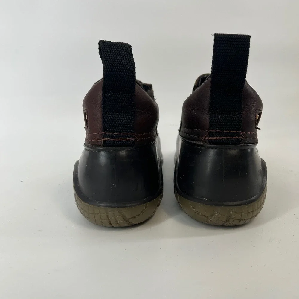 Baffin Technology Brown Leather Black Rubber Duck Shoes Womens 10 Mens 8 Canada